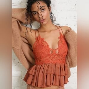 FREE People Adella Cami In Winding Roads Burnt Orange Size Small